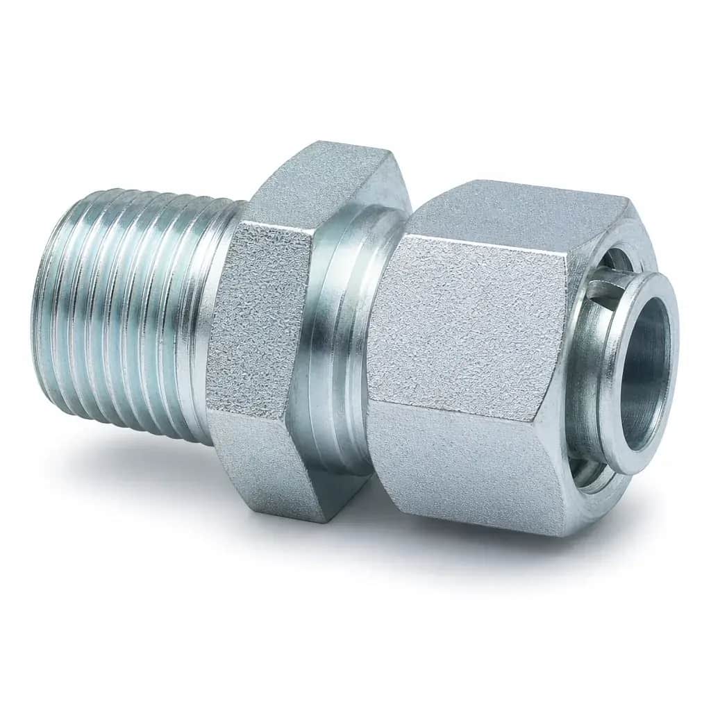 Male Stud Connector Male NPT / 24°