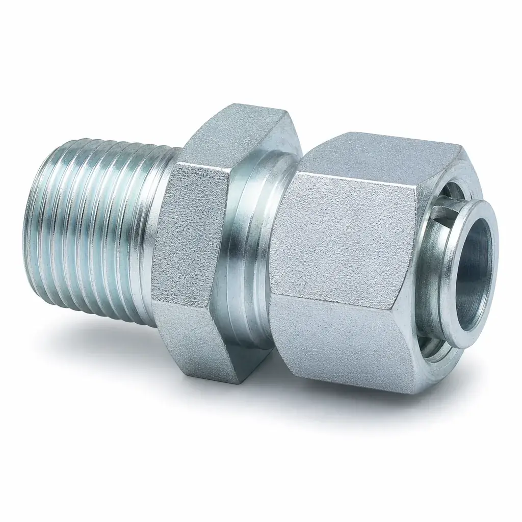 Male Stud Connector Male NPT / 24°