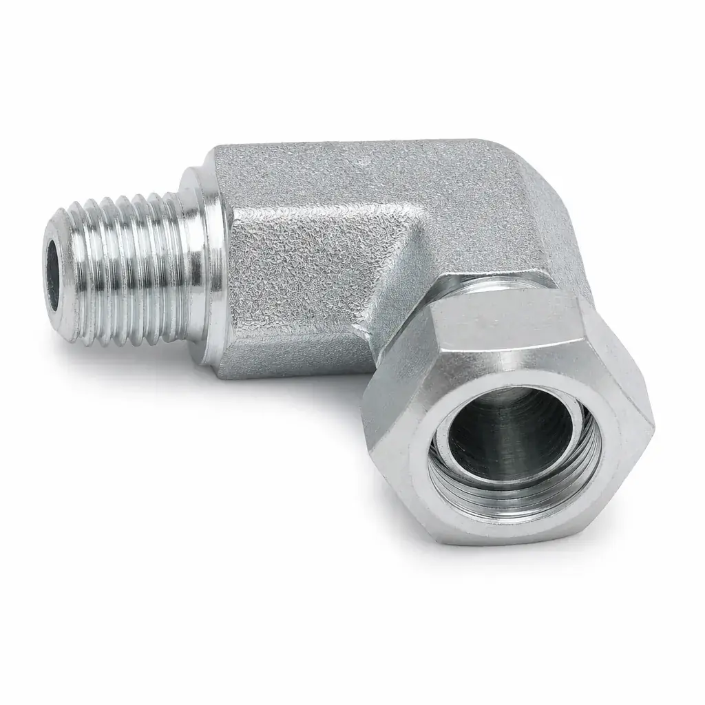 90° Stud Connector Male NPT / 24°