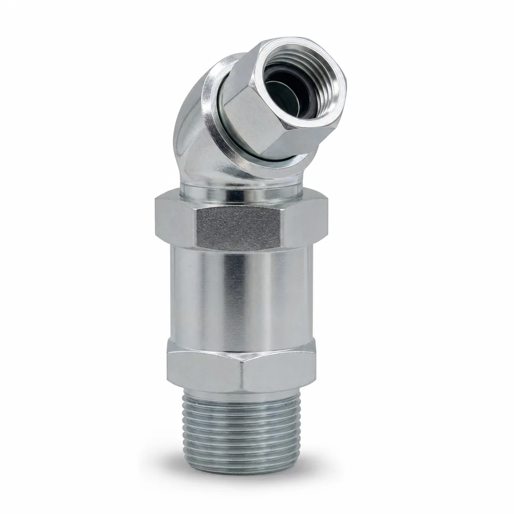 Stud Standpipe BSPP with Seal NBR / 24° Swivel with Seal NBR